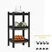 3 tier rolling shelf rack